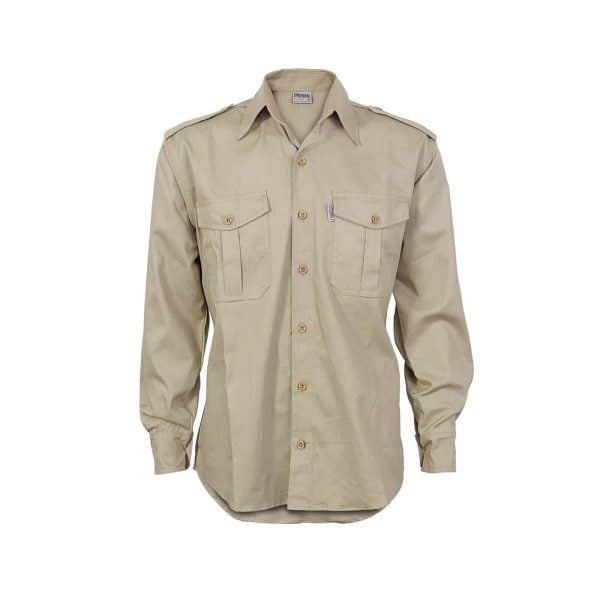 Khaki Long Sleeve Field Shirt
