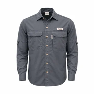 Tech Fishing Shirt Charcoal (1)