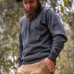 1/4 Zip Plain Knitted Jersey