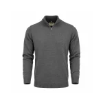 1/4 Zip Plain Knitted Jersey