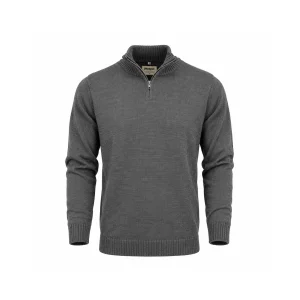 1/4 Zip Plain Knitted Jersey