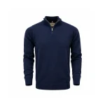 1/4 Zip Plain Knitted Jersey