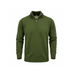1/4 Zip Plain Knitted Jersey