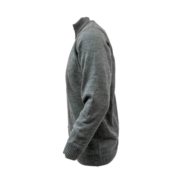 1/4 Zip Plain Knitted Jersey