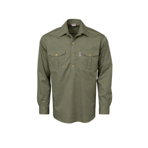 Box Front Long Sleeve Shirt