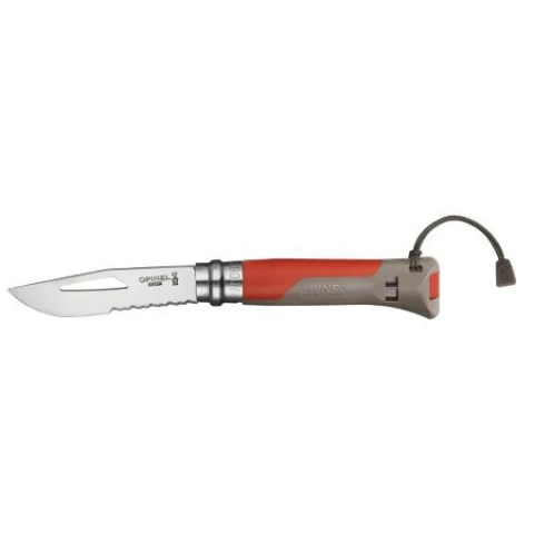 Opinel No 8 Knife Outdoor Stainless - Earth Red