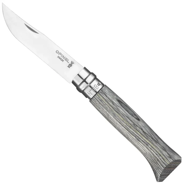Opinel No 8 Slate Laminated Birch Folding Knife