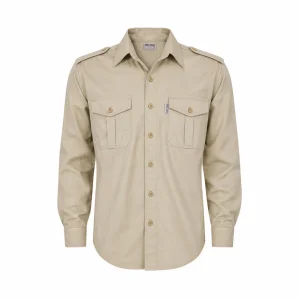 Khaki Long Sleeve Field Shirt