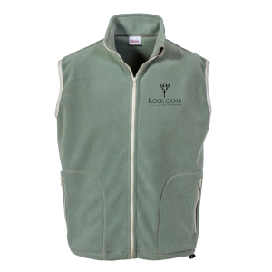 Rock Camp Vervet Fleece Waistcoat (Embroidered)